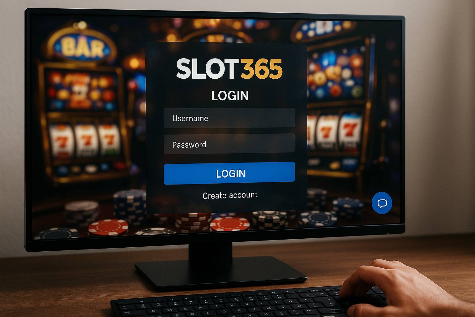 Login no Cassino SLOT365